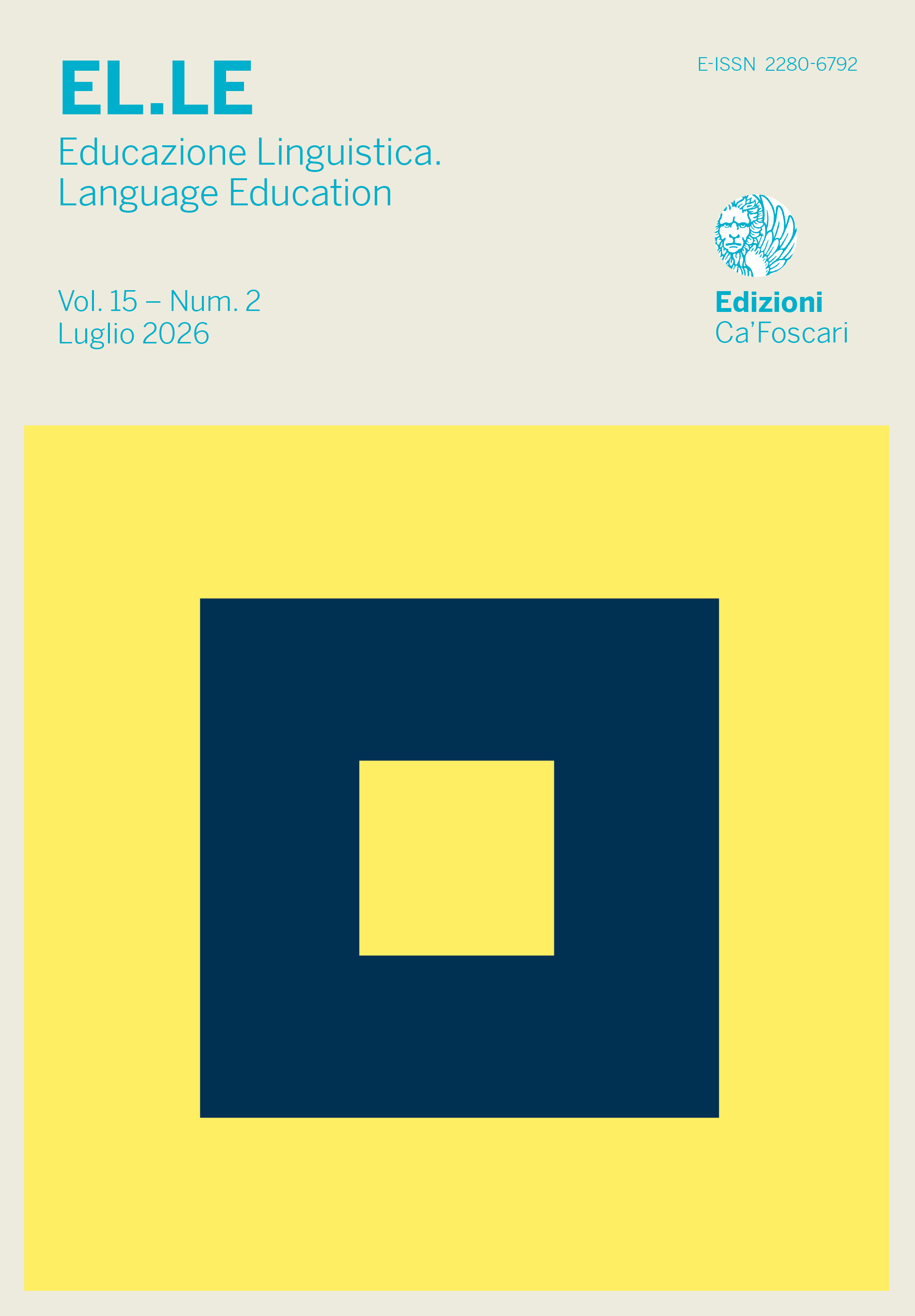 Cover del fascicolo 15 | 2 | 2026